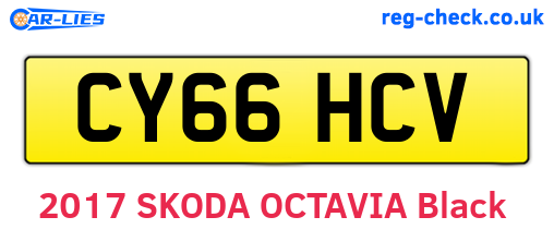 CY66HCV are the vehicle registration plates.
