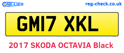 GM17XKL are the vehicle registration plates.