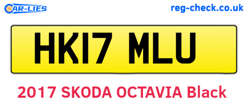 HK17MLU are the vehicle registration plates.