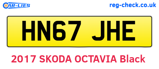 HN67JHE are the vehicle registration plates.