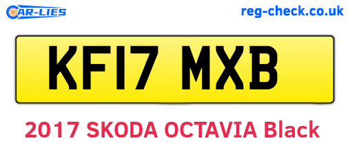 KF17MXB are the vehicle registration plates.