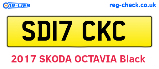 SD17CKC are the vehicle registration plates.