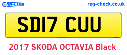 SD17CUU are the vehicle registration plates.