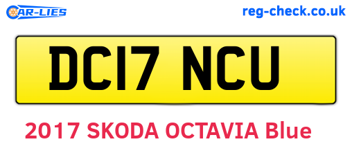 DC17NCU are the vehicle registration plates.