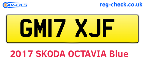 GM17XJF are the vehicle registration plates.