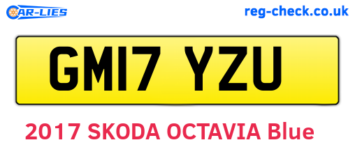 GM17YZU are the vehicle registration plates.
