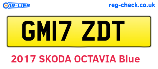 GM17ZDT are the vehicle registration plates.