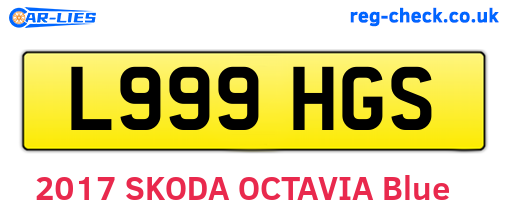 L999HGS are the vehicle registration plates.