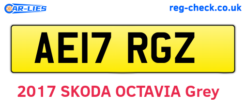AE17RGZ are the vehicle registration plates.