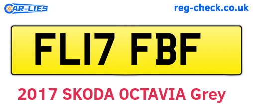 FL17FBF are the vehicle registration plates.