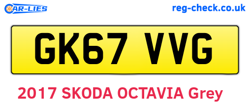 GK67VVG are the vehicle registration plates.