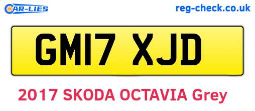 GM17XJD are the vehicle registration plates.