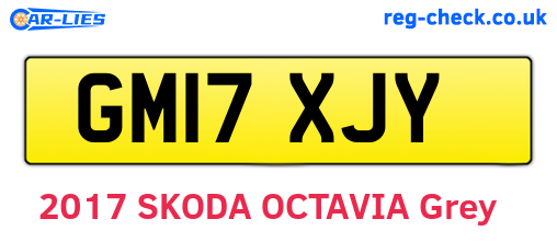 GM17XJY are the vehicle registration plates.