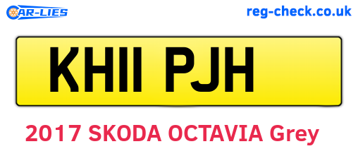 KH11PJH are the vehicle registration plates.