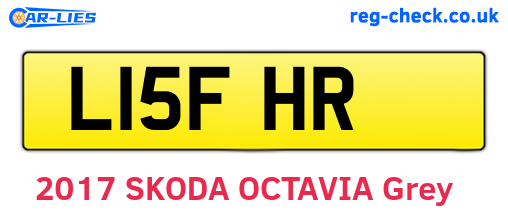 L15FHR are the vehicle registration plates.