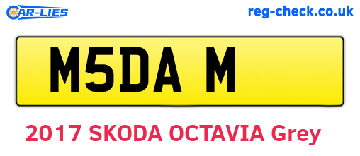 M5DAM are the vehicle registration plates.