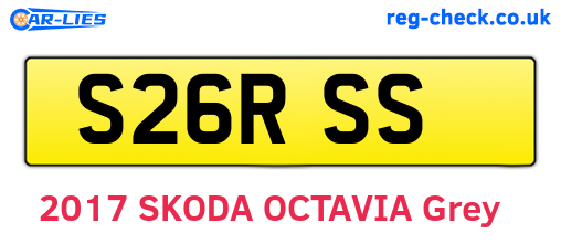 S26RSS are the vehicle registration plates.