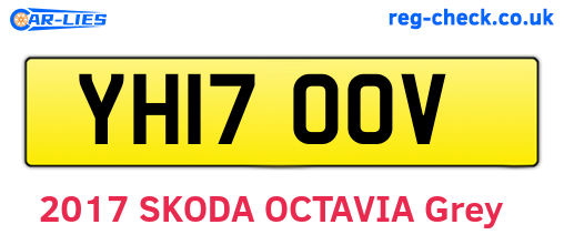 YH17OOV are the vehicle registration plates.
