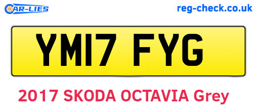 YM17FYG are the vehicle registration plates.