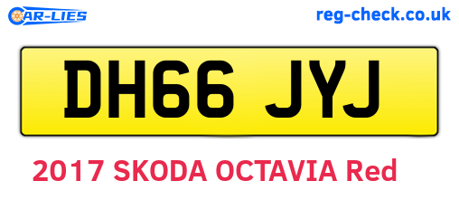 DH66JYJ are the vehicle registration plates.