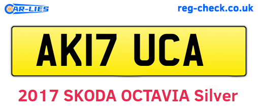 AK17UCA are the vehicle registration plates.