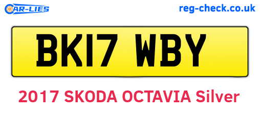 BK17WBY are the vehicle registration plates.