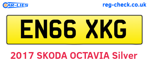 EN66XKG are the vehicle registration plates.
