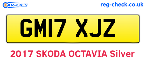 GM17XJZ are the vehicle registration plates.