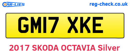 GM17XKE are the vehicle registration plates.