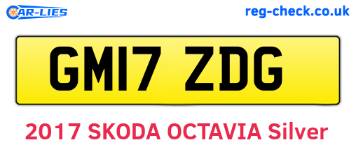 GM17ZDG are the vehicle registration plates.