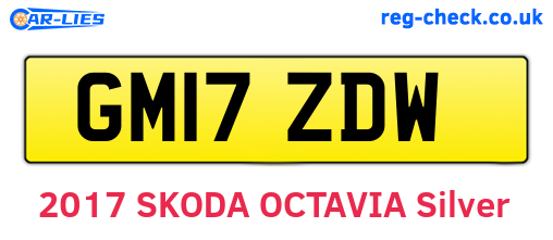GM17ZDW are the vehicle registration plates.