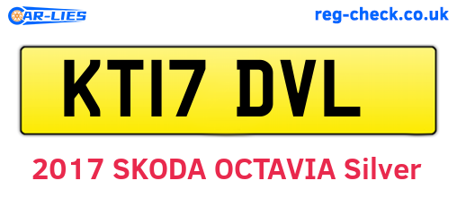 KT17DVL are the vehicle registration plates.