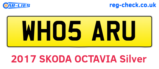 WH05ARU are the vehicle registration plates.