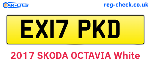 EX17PKD are the vehicle registration plates.