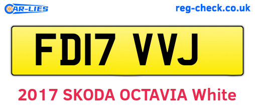 FD17VVJ are the vehicle registration plates.