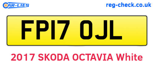 FP17OJL are the vehicle registration plates.