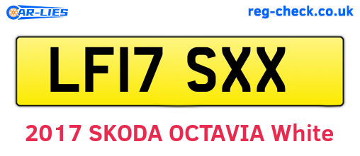 LF17SXX are the vehicle registration plates.