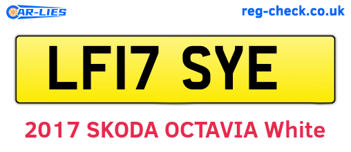 LF17SYE are the vehicle registration plates.