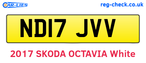 ND17JVV are the vehicle registration plates.