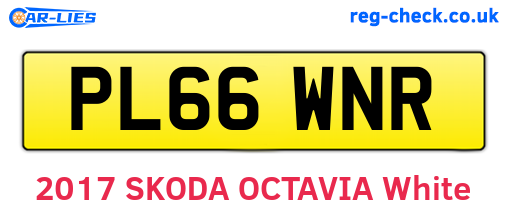 PL66WNR are the vehicle registration plates.