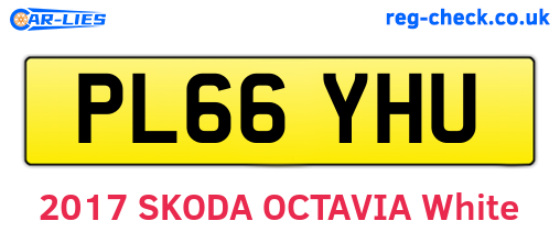 PL66YHU are the vehicle registration plates.
