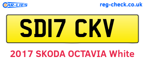 SD17CKV are the vehicle registration plates.