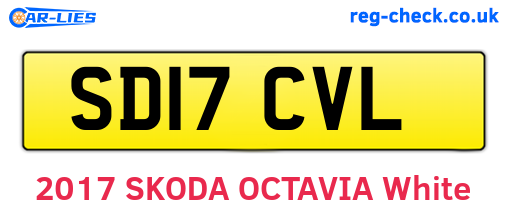 SD17CVL are the vehicle registration plates.
