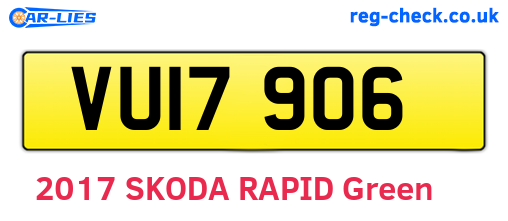 VUI7906 are the vehicle registration plates.