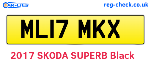ML17MKX are the vehicle registration plates.