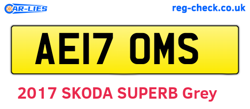 AE17OMS are the vehicle registration plates.
