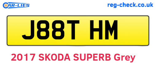 J88THM are the vehicle registration plates.