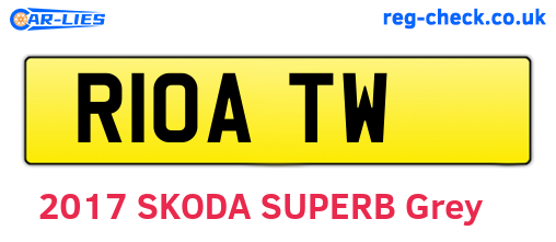 R10ATW are the vehicle registration plates.