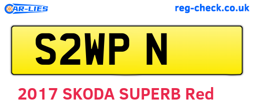 S2WPN are the vehicle registration plates.
