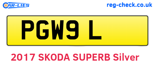 PGW9L are the vehicle registration plates.